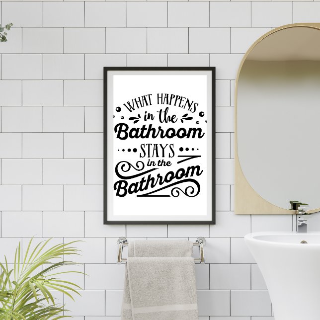 Was passiert in der Toilette? Poster (Von Creator hochgeladen)