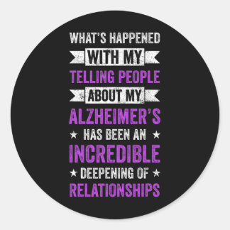 Was passiert ist, wenn ich Menschen über Heimer er Runder Aufkleber