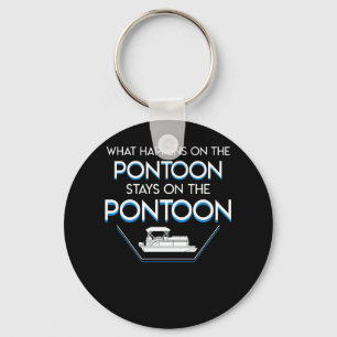 Was Ponton geschehen, bleibe Sie Ponton-Bootfahrt Schlüsselanhänger