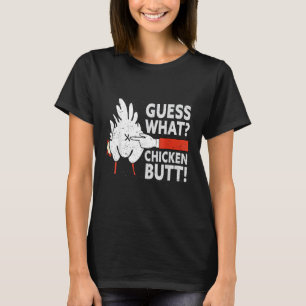 Was ratet ihr was Hühnerpopo Spaß Witze Bauernhof T-Shirt