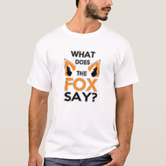 Was sagt der Fox? Mann-T-Shirt T-Shirt