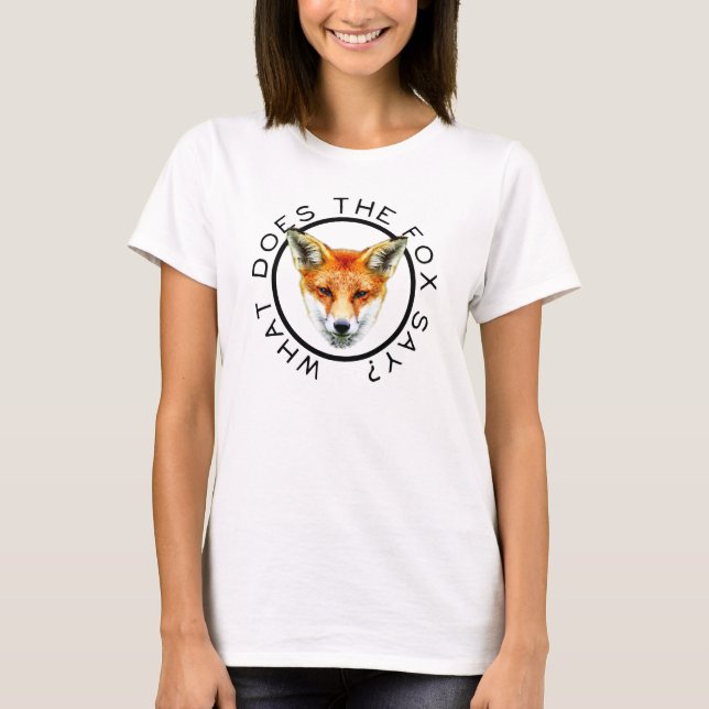 Was sagt der Fox? Shirt (Vorderseite)