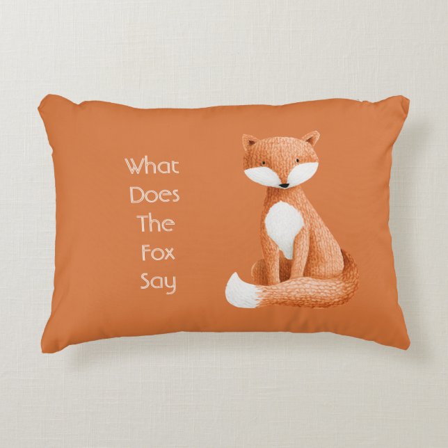 Was Sagt der Fuchs? Dekokissen (Vorderseite)
