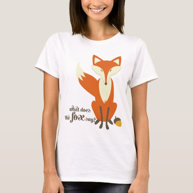 Was sagt der Fuchs, Illustration Frauen T-Shirt (Vorderseite)