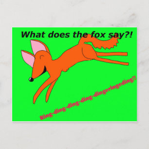 Was sagt der Fuchs? Postkarte
