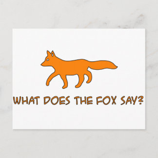 Was sagt der Fuchs? Postkarte
