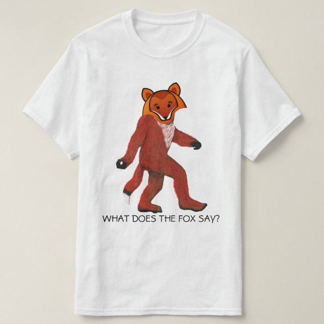 Was sagt der Fuchs? T-Shirt (Design vorne)