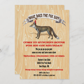 Was sagt der Fuchs über die Einladung zur Geburtst