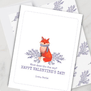 Was sagt die Fox Valentine's Day Holiday Card? Feiertagskarte