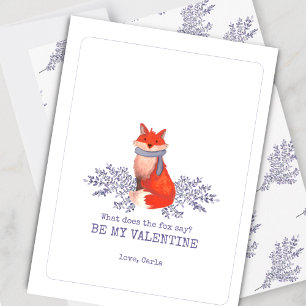 Was sagt die Fox Valentine's Day Holiday Card? Feiertagskarte