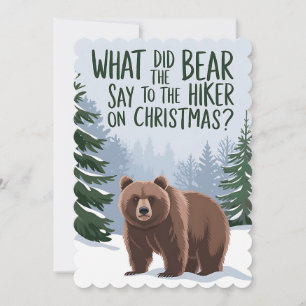 Was sagte der Bär, um an Weihnachten lustig zu wan Einladung