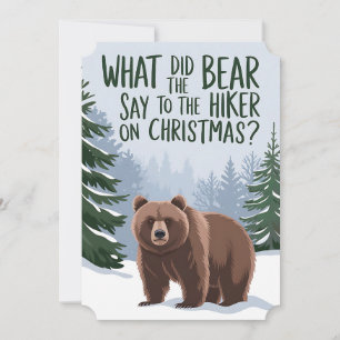 Was sagte der Bär, um an Weihnachten lustig zu wan Einladung