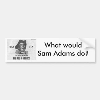 Was Sam Adams tun würde Autoaufkleber