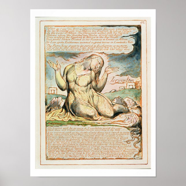 'Was sehe ich!..', Teller 92 aus 'Jerusalem' (Be Poster (Vorne)