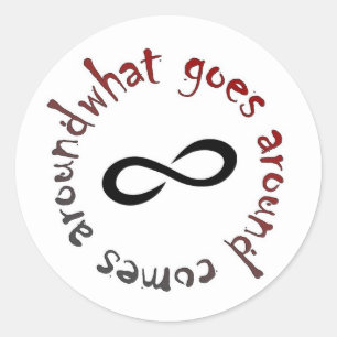 Was sich abspielt, kommt runder aufkleber