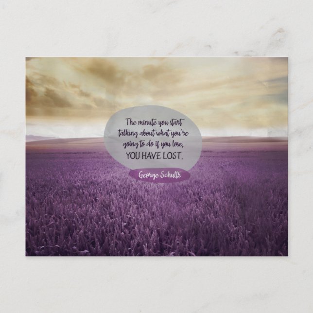 Was Sie auf der Postkarte tun werden (Vorderseite)