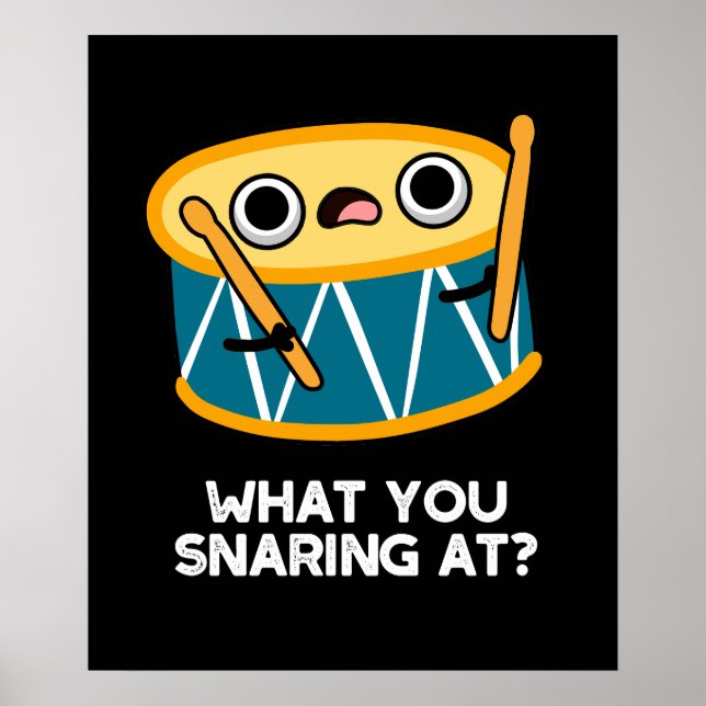Was Sie bei der sonnigen Drummertrommel schnarchen Poster (Vorne)