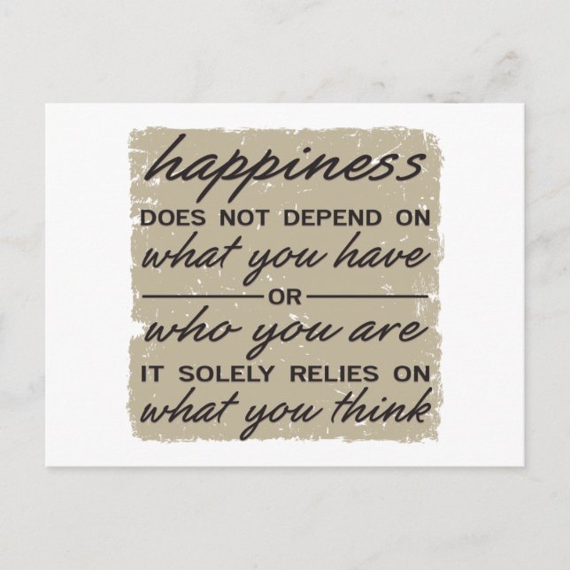 Was Sie denken Postkarte (Vorderseite)