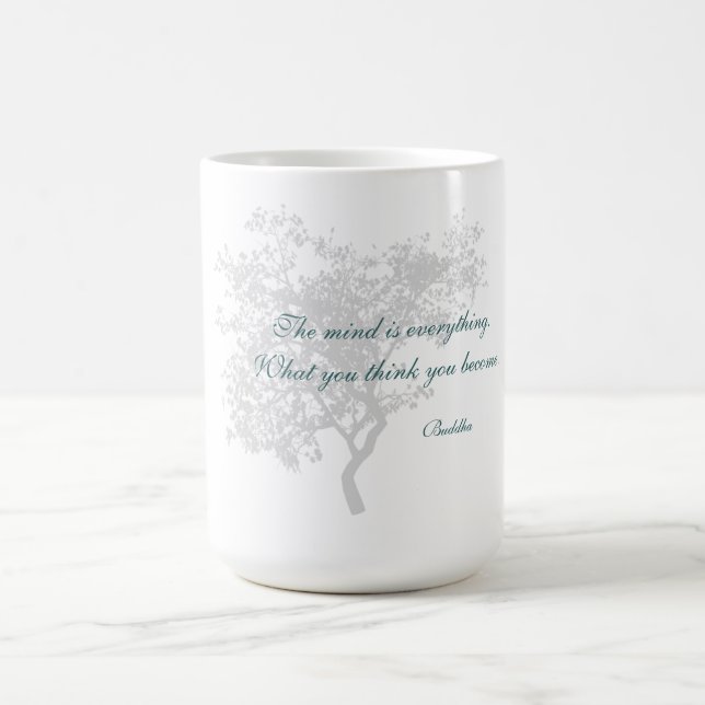 Was Sie denken, werden Sie Zitat - Buddha-Tassen Tasse (Mittel)