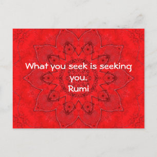 Was Sie suchen Rumi Wisdom Attraction Quotation Postkarte