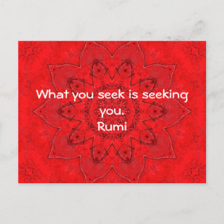 Was Sie suchen Rumi Wisdom Attraction Quotation Postkarte