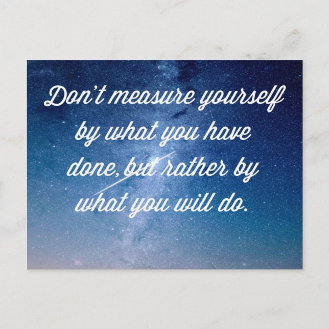 Was Sie tun werden Postkarte (Vorderseite)