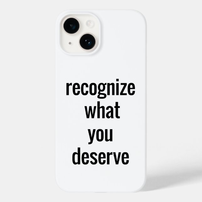 Was Sie verdienen iPhone Case (Rückseite)