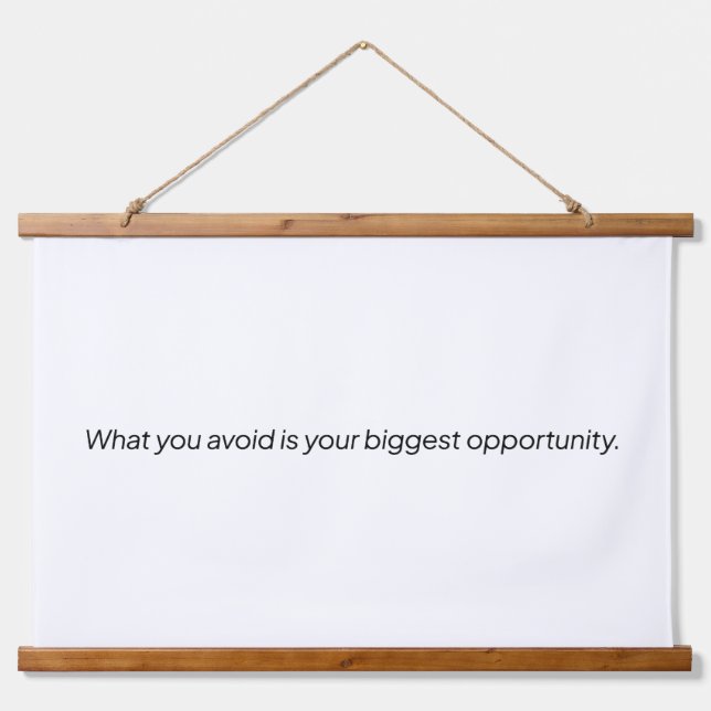 Was Sie verhindern, ist eine Tapisserie aus Holz Wandteppich Mit Holzrahmen (Vorne)