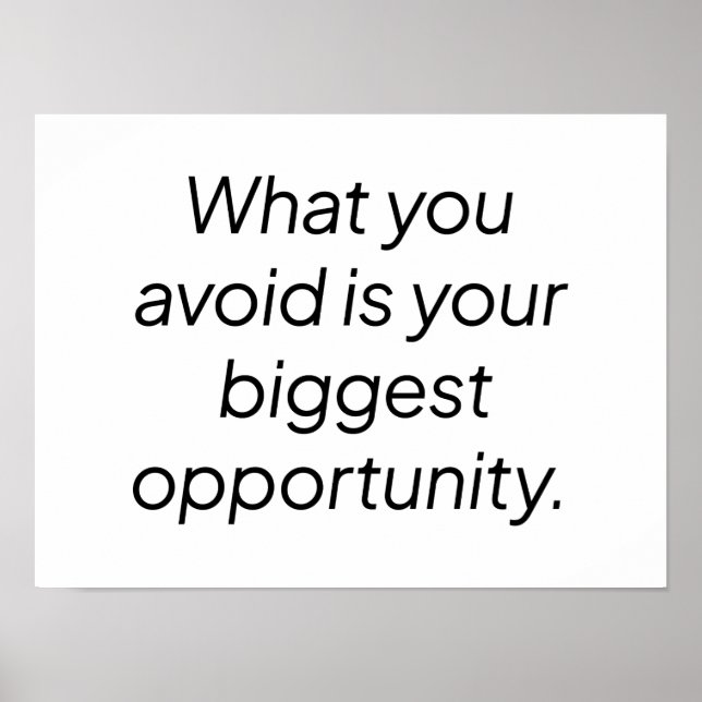 Was Sie vermeiden Poster (Vorne)