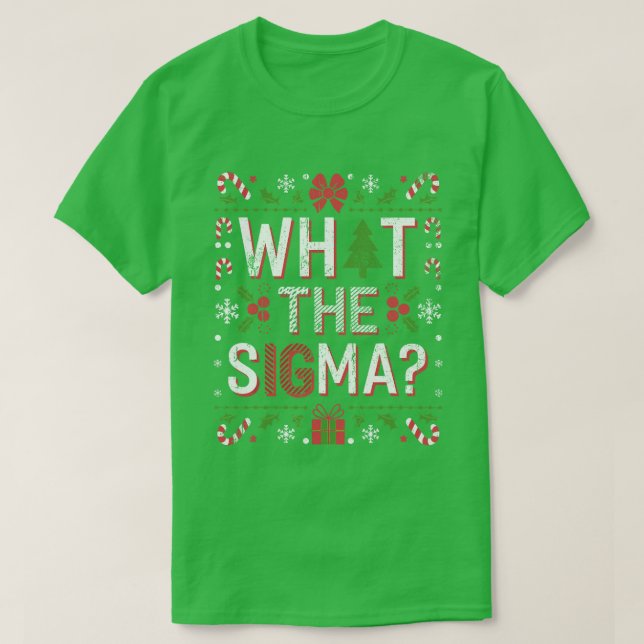 Was Sigma Funny Santa Clause Gen Alpha X-Mas T-Shirt (Design vorne)