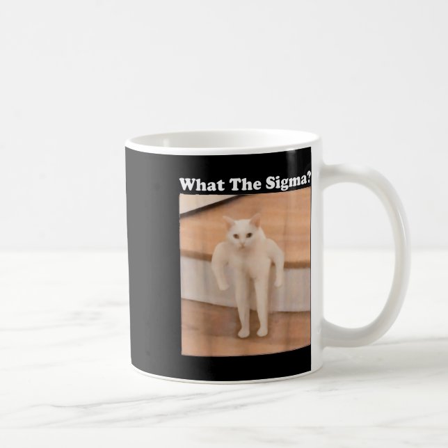 Was Sigma Meme Cat Meme Internet Memes Funny Meme Kaffeetasse (Rechts)