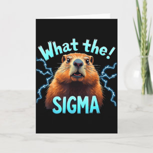 Was Sigma Meme Vintage Woodchuck Für Ground-hog L Karte