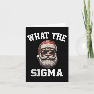 Was Sigma Santa Funny Christmas Meme Xmas Riz Karte