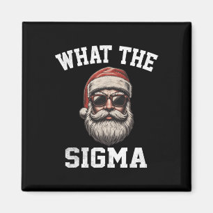Was Sigma Santa Funny Christmas Meme Xmas Riz Magnet