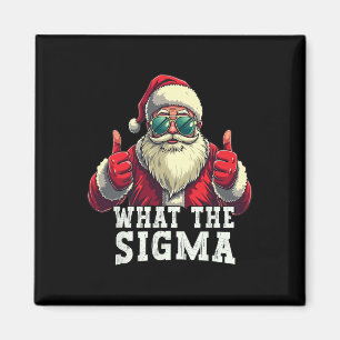 Was Sigma Santa Funny Christmas Meme Xmas Riz Magnet