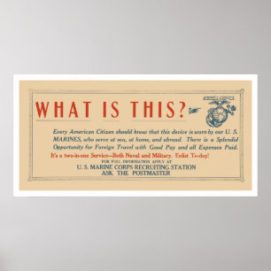 Was sind diese US-Marines? Poster