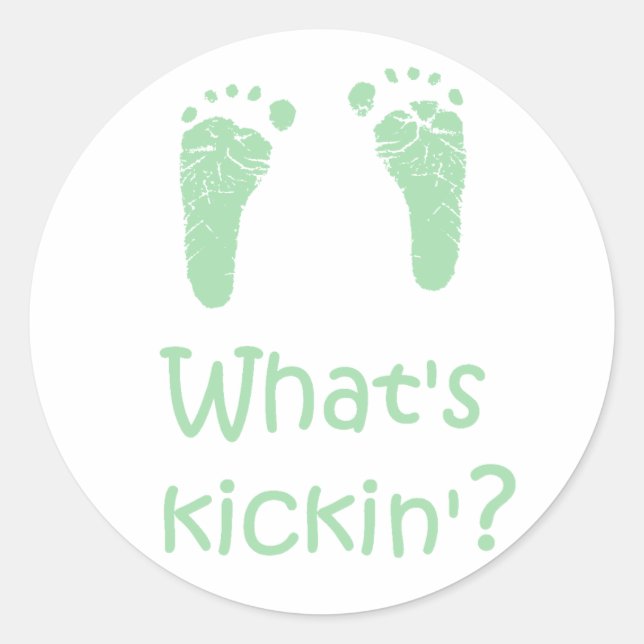 Was sind Kickin-Aufkleber? Runder Aufkleber (Vorderseite)