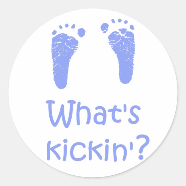 Was sind Kickin-Aufkleber? Runder Aufkleber (Vorderseite)
