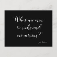 Was sind Männer für Felsen und Berge Jane Austen