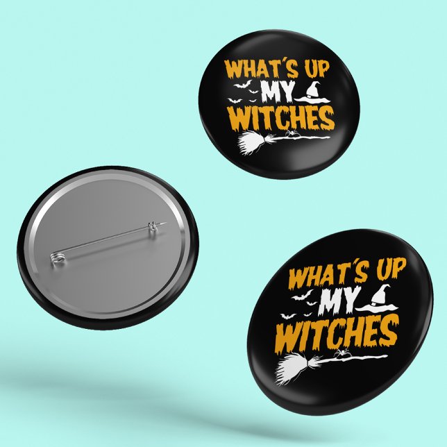 Was sind meine Hexen? | Halloween Button (Von Creator hochgeladen)