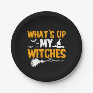 Was sind meine Hexen? Halloween Pappteller
