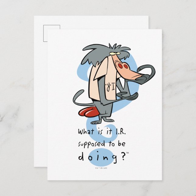 Was soll das I.R. tun?™ Postkarte (Vorne/Hinten)