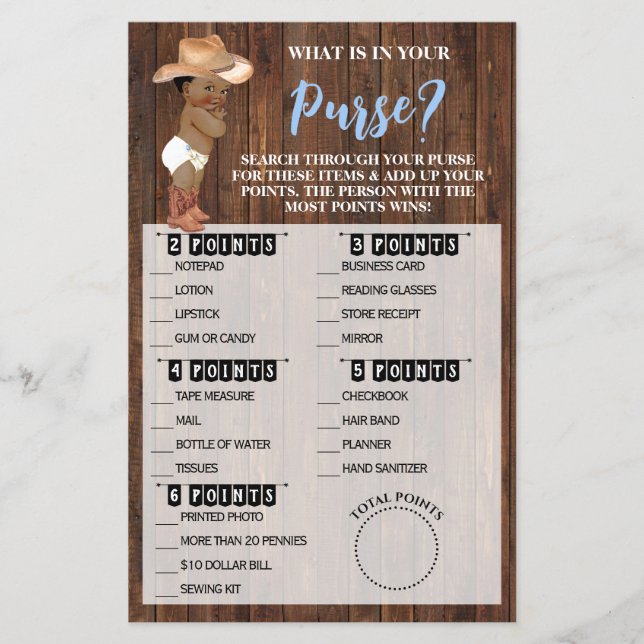 Was steckt in Ihrer OM-Cowboy-Duschkarte? Flyer (Vorne)