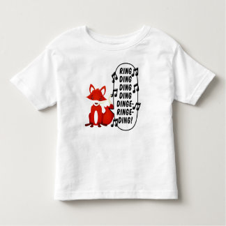 Was tut der Fuchs sagen? Kleinkind T-shirt