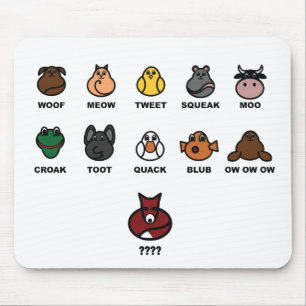 Was tut der Fuchs sagen? Mousepad