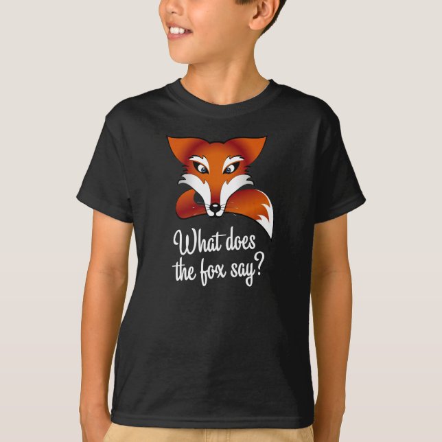 Was tut der Fuchs sagen? T-Shirt (Vorderseite)
