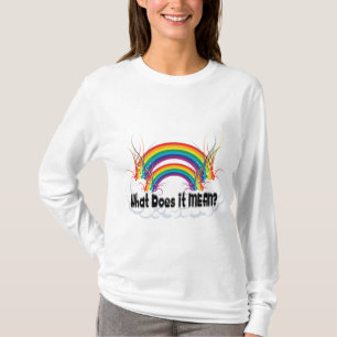 WAS TUT ES GEMEIN? DOPPELTER REGENBOGEN T-Shirt