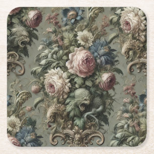 Was unter dem Blut liegt - Gotisch Viktorianisch Rechteckiger Pappuntersetzer