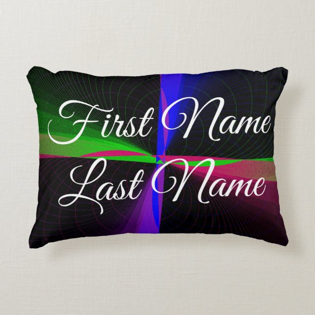 Was wäre, wenn ein geometrisches Achsenkissen mit  Dekokissen (Vorderseite)