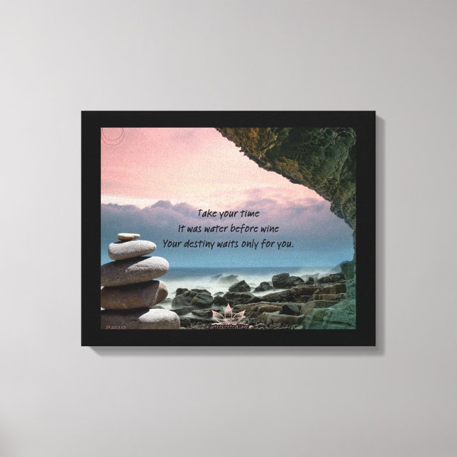 Was wartet auf gereizte Canvas Print? Leinwanddruck (Vorderseite)